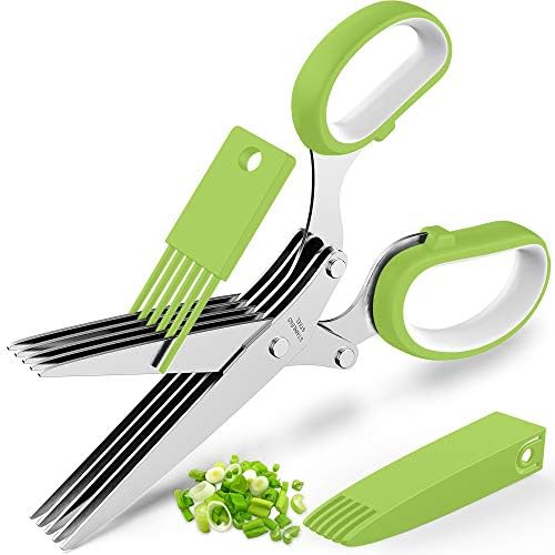 Herb Scissors with 5 Blades and Cover, New Kitchen Gadget 2026 by POROMI