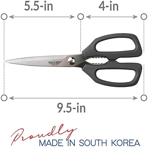 TECHEF Kitchen Shears, All Purpose Scissors, Dishwasher Safe, Heavy Duty Meat - Image 7