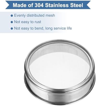 PATIKIL 220 Mesh Lab Sieve, 5.9" Diameter Sifting Screen 304 Stainless Steel - Image 3