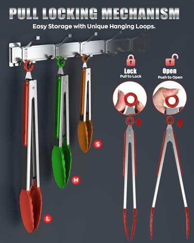 Good Grip Cooking Tongs with Silicone Tips - Image 4