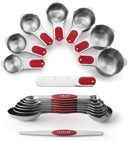 Spring Chef Magnetic Measuring Cups & Spoons Set of 15 by SpringChef