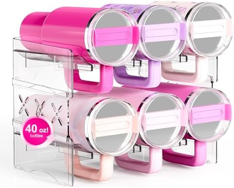 JYPS Tumbler Organizer, Acrylic Water Bottle Storage by JYPSPREMIUMPRODUCTFORYOU