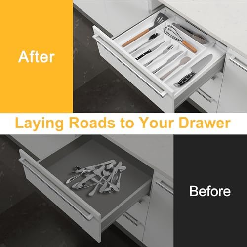 Large Premium Bamboo Silverware Organizer - Image 4