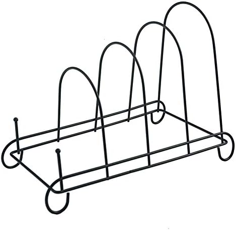 Artliving 4-Tier Metal Scrollwork Dish Rack Plate Rack Display Stand Holder - Image 3