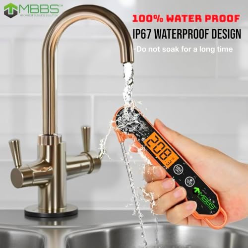 Instant Read Meat Thermometer for Cooking | Waterproof IP67 & Ultra Fast | - Image 6