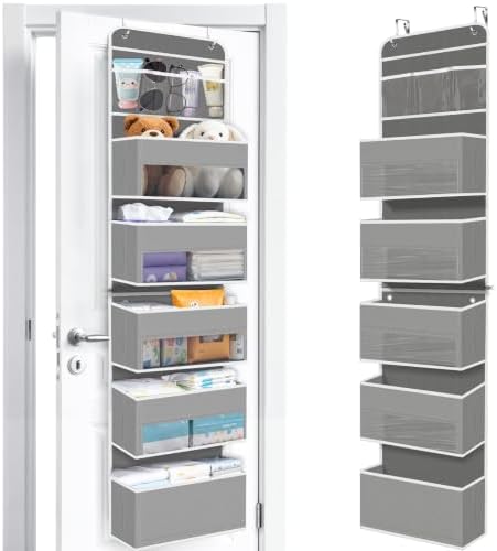 Over The Door Organizer Storage behind Door Hanging Organizer by WiseLife