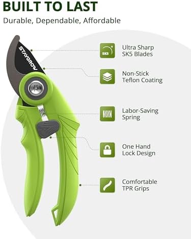 Garden Shears 6.9" Pruning Shears - Image 2