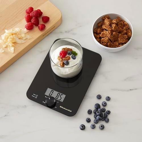 KitchenAid KQ914BA Digital Glass Top Kitchen and Food Scale, 11 lb Capacity - Image 3