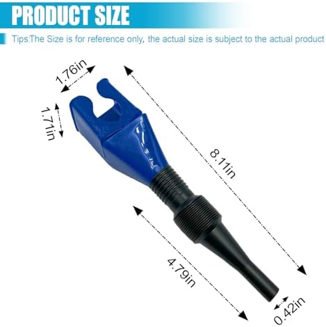 Flexible Car Fuel Funnel, Foldable Clasp Gasoline Funnels - Image 2