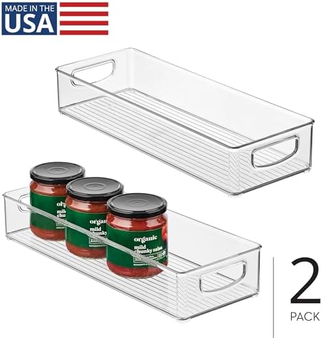 iDesign Slim Extra Long Clear Storage Bin - Image 2