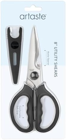 Artaste 8 Inch Utility Shears, Heavy Duty Kitchen Scissors by Artaste