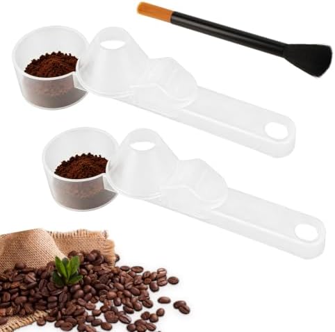 2 Pack Coffee Scoop with Funnel, 2 TBSP Reusable Powder Scoop - Image 2