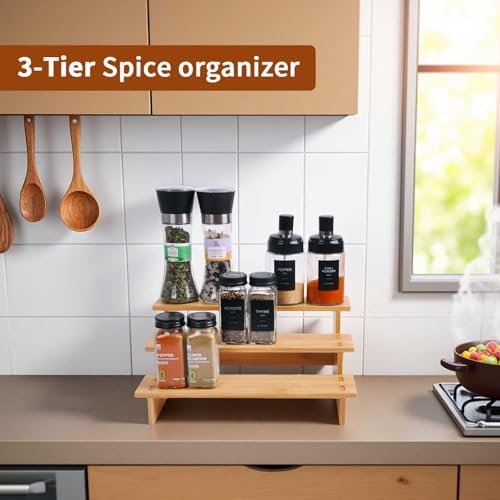 JinDoWin 3 Tiered Spice Rack Organizer - Image 4