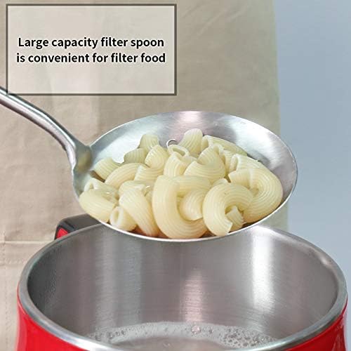 Newness Slotted Spoon, Durable 304 Stainless Steel Skimmer Spoon - Image 5