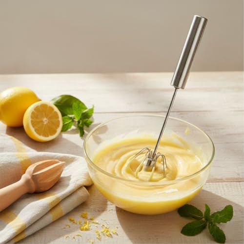 Mrs. Anderson’s Baking Rotary Whisk Hand Blender, Stainless Steel, 10.25-inches - Image 6