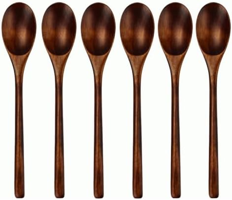 AOOSY 9 In Wooden Spoons for Eating by AOOSY