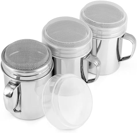 Accmor Powdered Sugar Shaker Duster, Cinnamon Shaker Flour Duster Sifter by Accmor