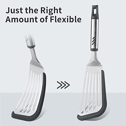 Silicone Fish Spatula, Flexible Slotted Turner - Image 4