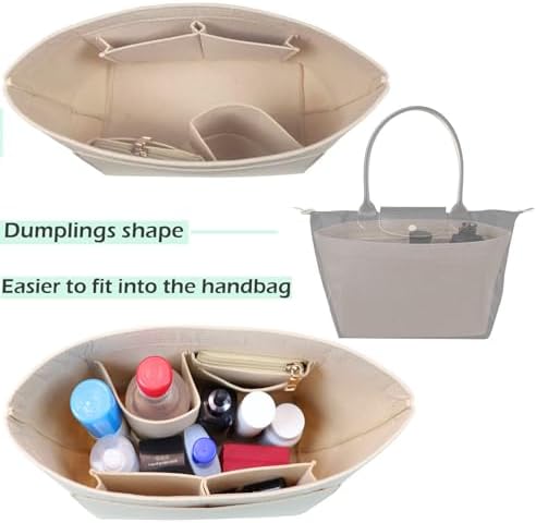 Lckaey Purse Organizer Insert for Longchamp, Premium Felt Long Champ Le Pliage - Image 6
