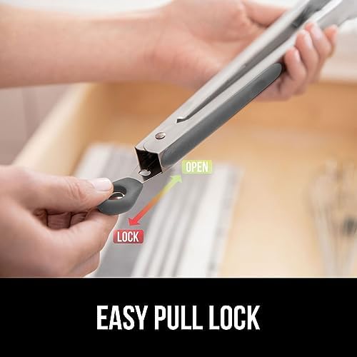GORILLA GRIP Stainless Steel Kitchen Tongs - Image 6