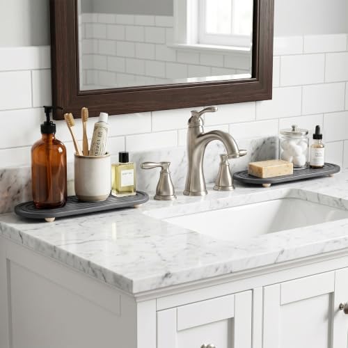 2-Pack Water Absorbing Stone Sink Caddy & Coaster - Image 4