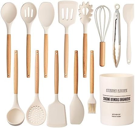 Country Kitchen Non Stick Silicone Utensil Set by CountryKitchen