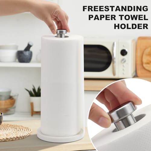 Standing Paper Towel Holder, Kitchen Paper Towel Roll Holder- - Image 5