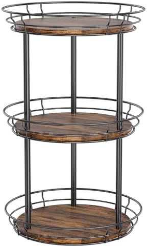 LAMU 3 Tier Lazy Susan Turntable Rotating Spice Rack Organizer by YourHome-OrganizationHelper