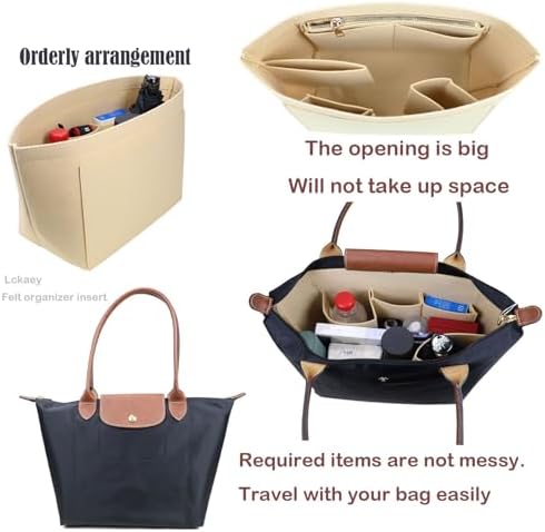 Lckaey Purse Organizer Insert for Longchamp Le Pliage Neo Handbags Insert - Image 7