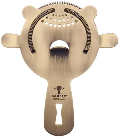 Barfly 4 Prong Heavy Duty Bar Strainer, Antique Gold by BarflybyMercer