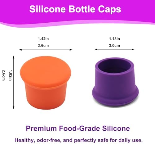 12 Pcs Colorful Silicone Wine Stoppers, Reusable Wine Bottle Stopper, Sparkling - Image 3