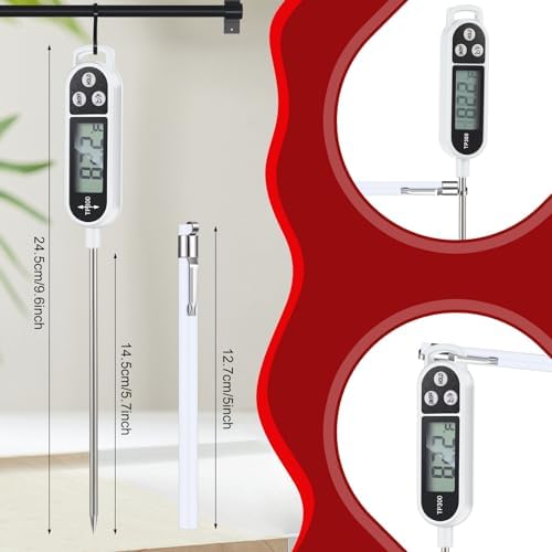 Copkim 6 Pcs Food Thermometer Instant Read Probe BBQ - Image 2