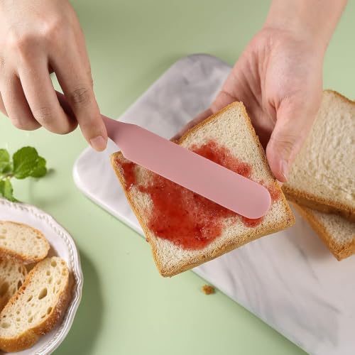 7 Pcs Silicone Jar Spatula Set, Sourdough Spatula, Long Handle Thin Spatulas - Image 5