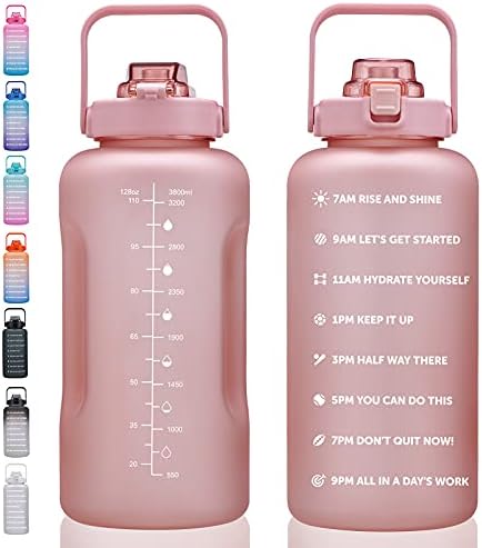 ST-YIBEN 64oz, 128oz Large Motivational Water Bottle by ST-YIBEN