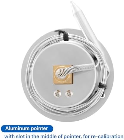 MEASUREMAN Vapor Capillary Flanged Panel Mount Refrigeration Thermometer - Image 5