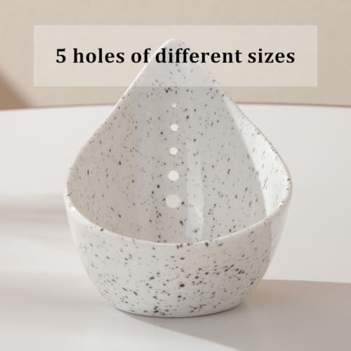 Herb Stripper Bowl, Ceramic Herb Peeling Bowl, Herbs Leaf Stripping Tool - Image 3