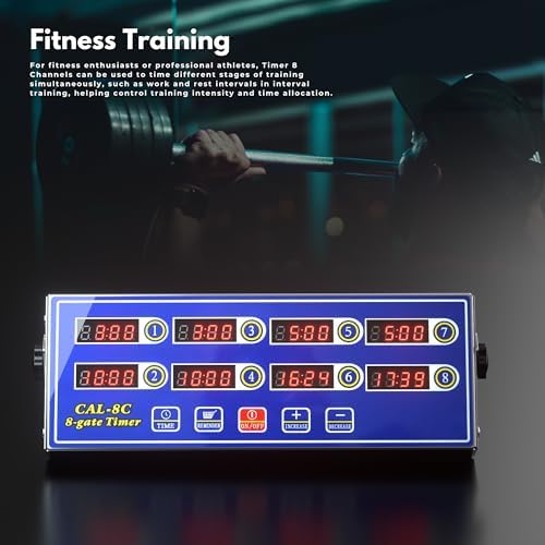 Commercial 8 Channel Digital Kitchen Timer, Stainless Steel Calculagraph - Image 4