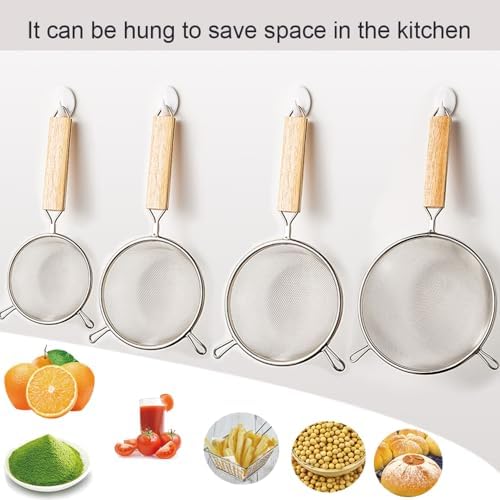 Strainer with Single Fine Mesh, 5-Inch Diameter, Stainless Steel - Image 6