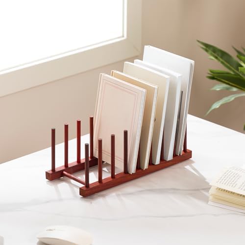 HBlife Rosewood Wooden Dish Drying Rack Plate Organizer - Image 6