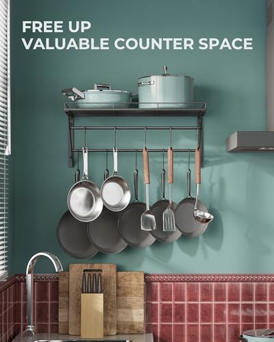 OROPY 23" Pot Rack Wall Mounted, Pot Organizer - Image 6