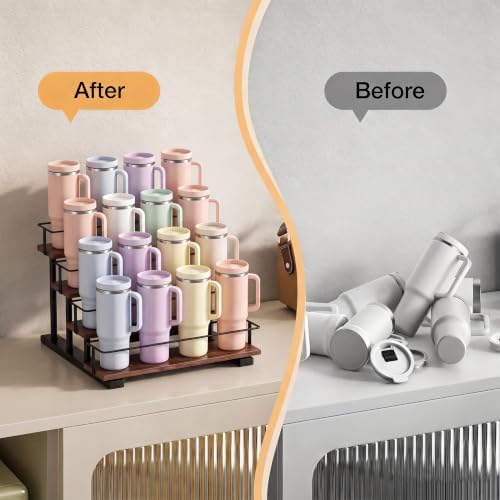 4-Tier Water Bottle Rack for 16 Stanley 40 oz Tumblers - Image 5