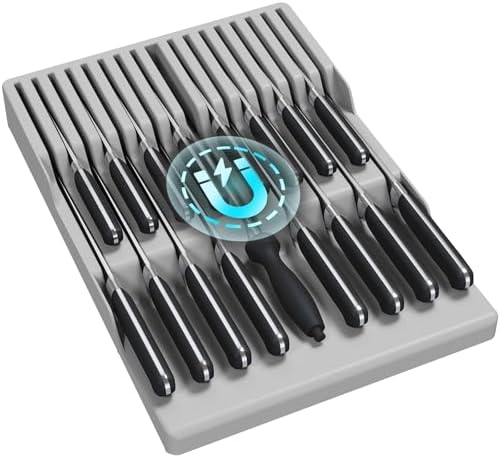 Lifewit Magnetic Drawer Knife Organizers Insert Pastic by Lifewit