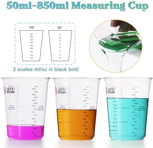 LET'S RESIN 32 oz Resin Mixing Cups, 45-Piece Kit - Image 3