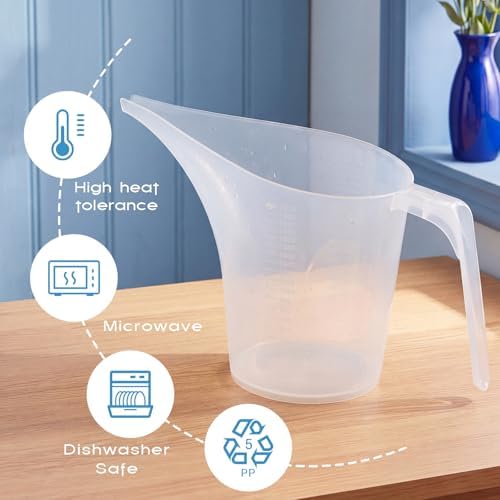 Konohan 12 Pack Funnel Pitcher for Soap Making 2000ml/67oz Large Capacity - Image 4