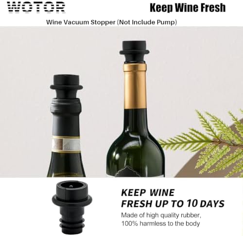 WOTOR Wine Stoppers Vacuum, Silicone Wine Saver & Preserver, Reusable Bottle - Image 2