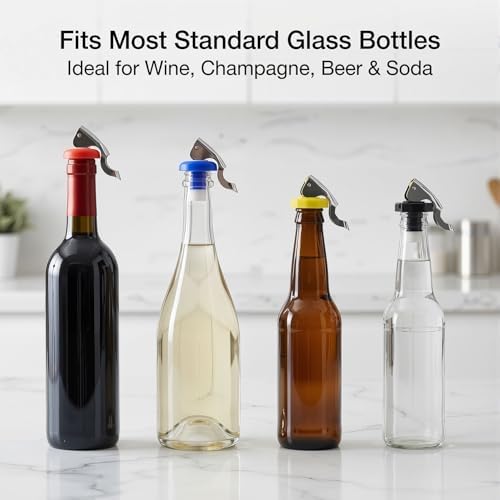 Wine Stoppers, Food-safe Silicone Bottle Stoppers, Expanding Manual Beverage - Image 5