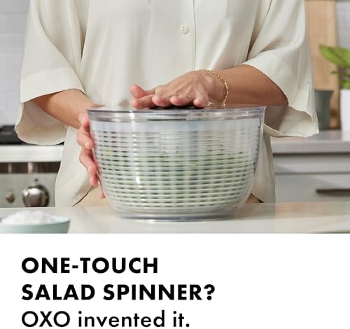 OXO Good Grips Salad Spinner | Lettuce Spinner | Fruit Washer | Fruit Washing - Image 4