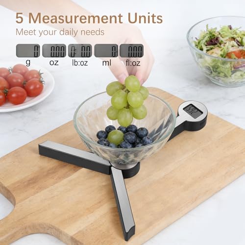 Folding Food Scale, Digital Kitchen Scale, Portable Food Scale Travel Scale - Image 4