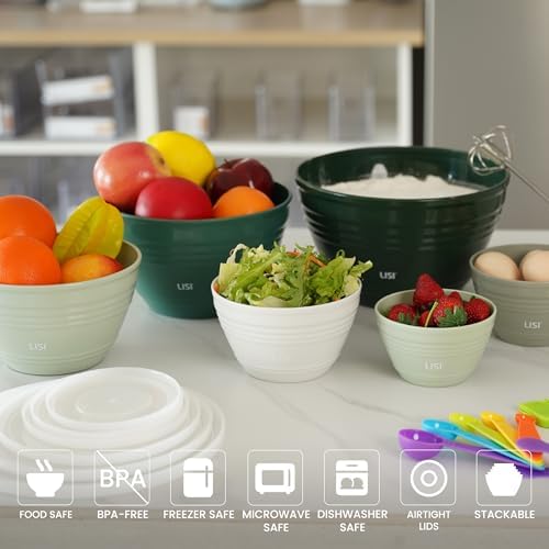 LISI 12-Piece Mixing Bowls Set, 6 Bowls - Image 3