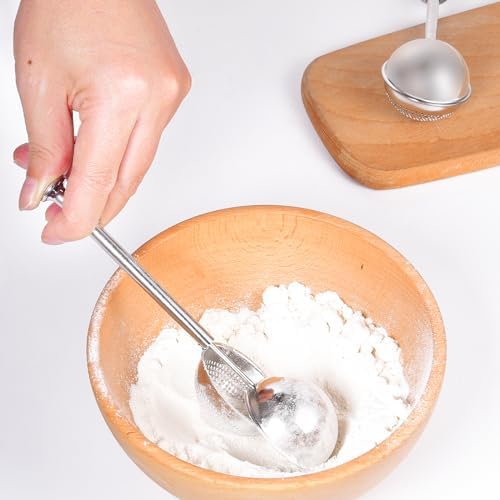 Flour Baking Sifter, Flour Sieve Bakers Dusting Wand - Image 2